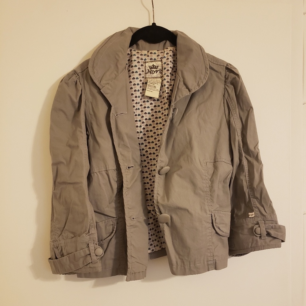 Gray 3/4 sleeve Jacket